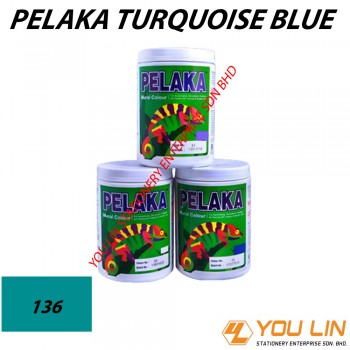 136 Pelaka Mural Poster Colour (1 kg)-Turquoise Blue