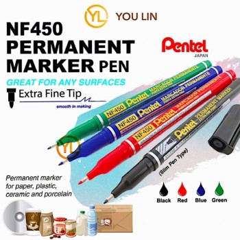 Pentel NF450 Slim Permanent Marker Pen