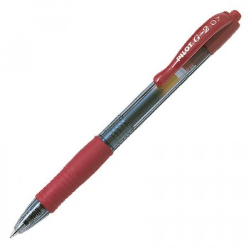 Pilot G2 Gel Ink Pen 0.7MM-Dark Red