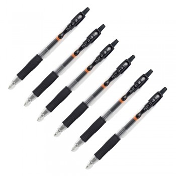 Pilot G2 Gel Ink Pen 0.5mm-Black (Half Dozen)