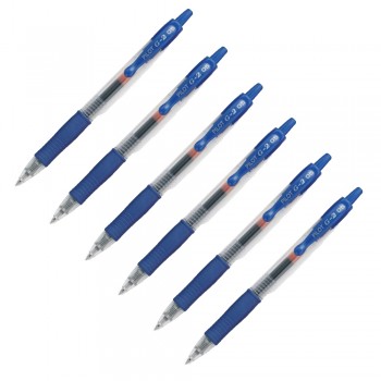 Pilot G2 Gel Ink Pen 0.5mm-Blue (Half Dozen)