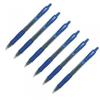 Pilot G2 Gel Ink Pen 0.7mm-Blue (Half Dozen)