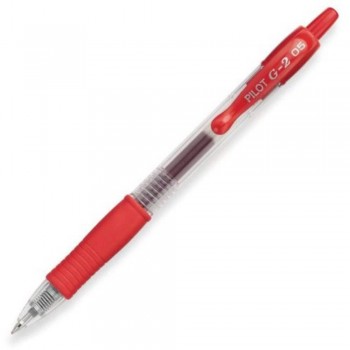Pilot G2 Gel Ink Pen 0.5mm E.FINE Red 