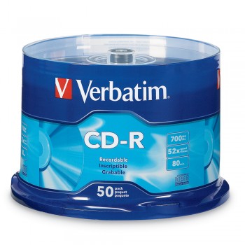Verbatim CD-R 52X 80MIN 700MB 50PCS