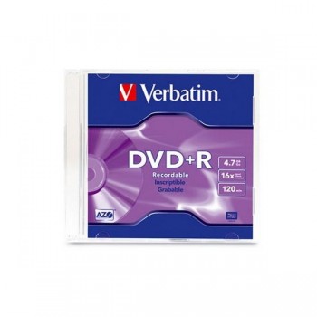 Verbatim DVD+R 16X 4.7GB 120MIN With Case