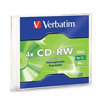 Verbatim CD-RW 4X 80MIN 750MB With Case